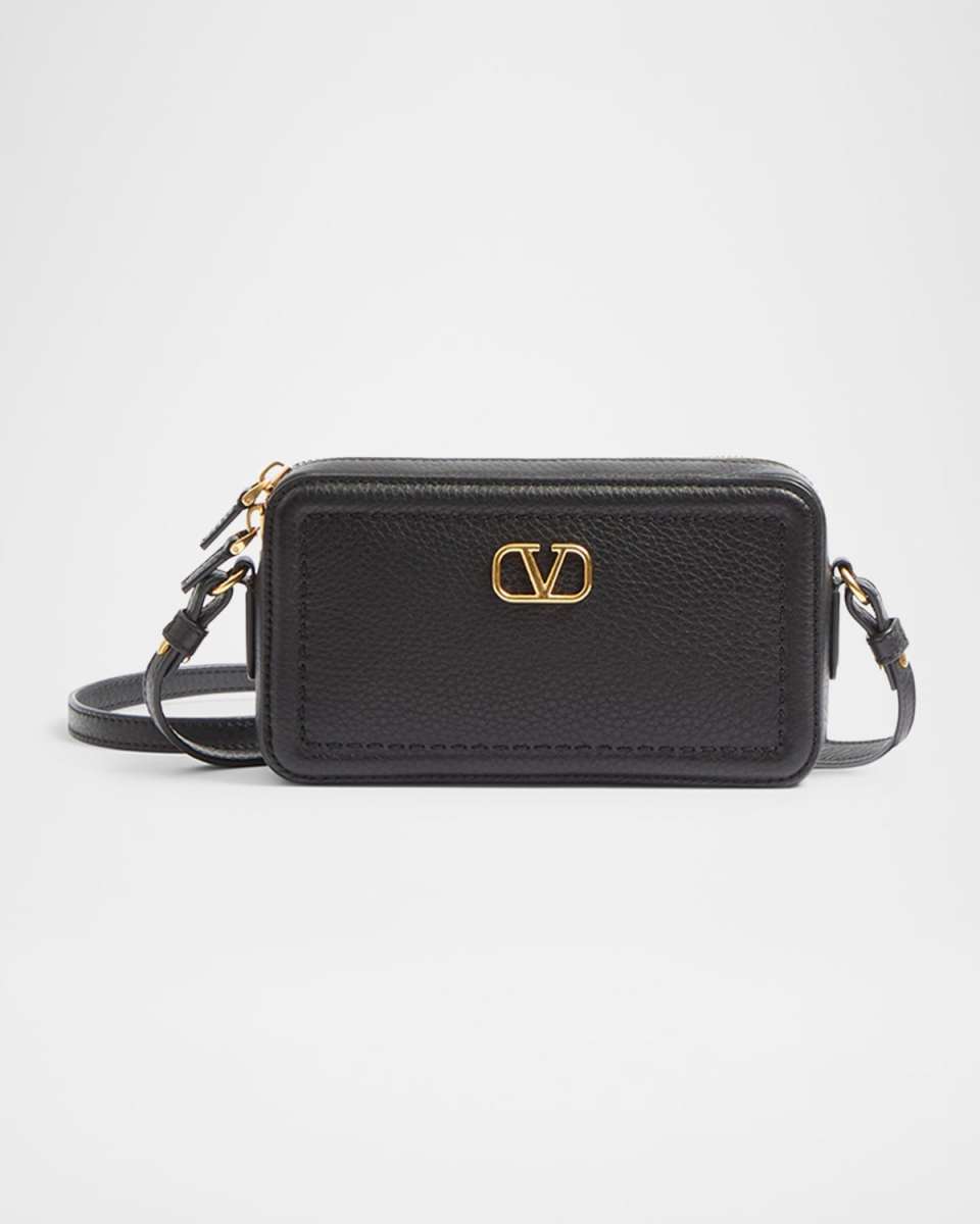 Alltime Mini Leather Camera Crossbody Bag